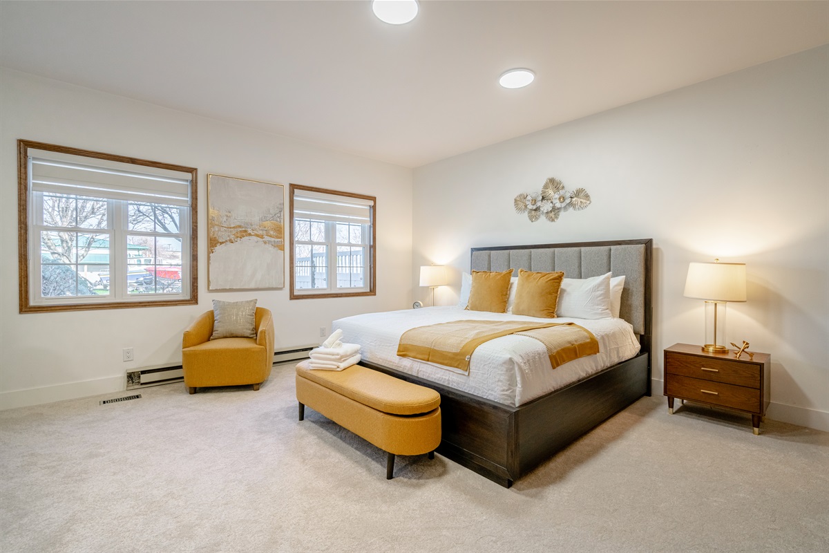 Master King Bedroom on Main Floor