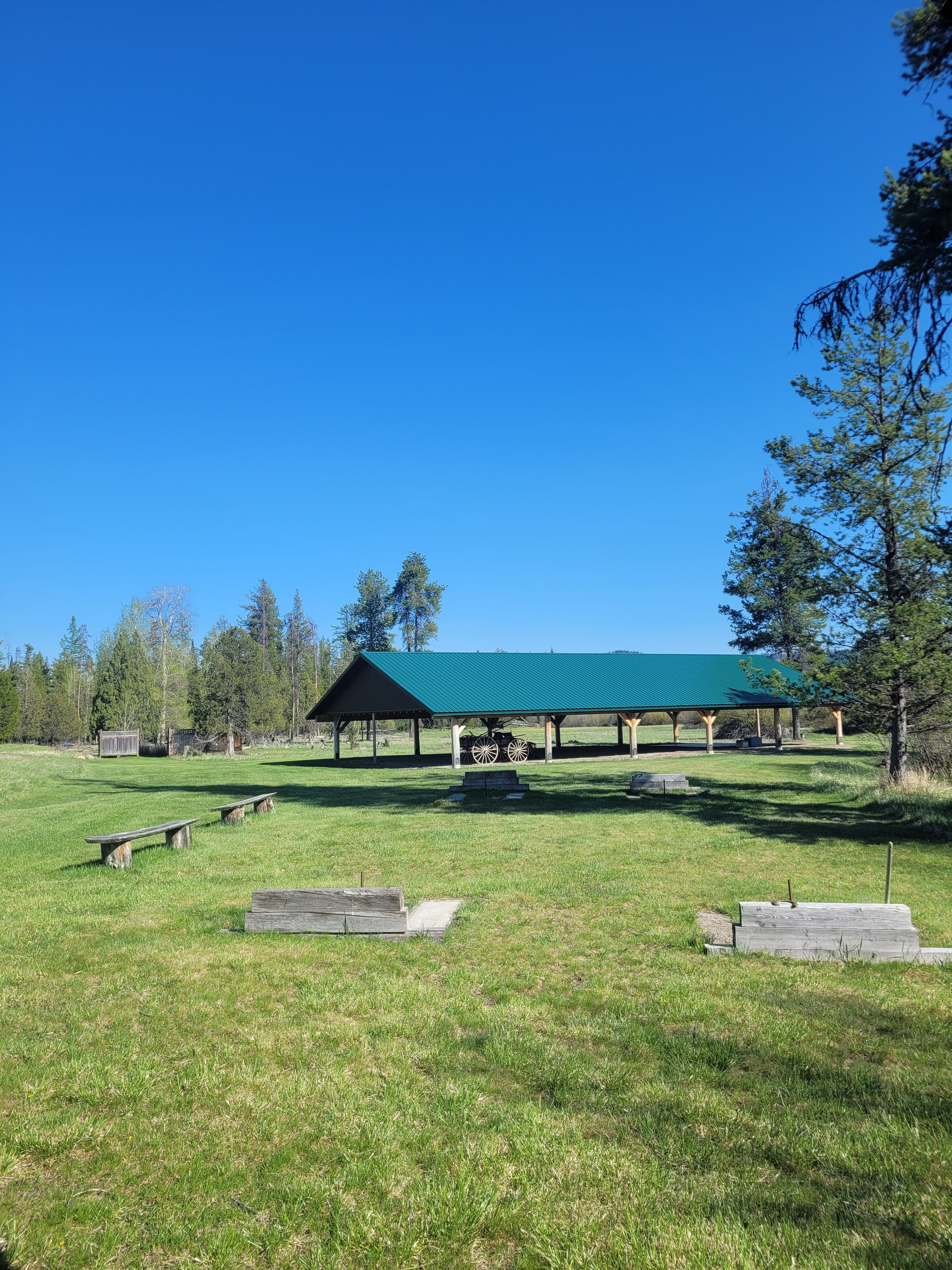 Picnic under the Pavillion, throw some horseshoes, have a camp fire, or wander to the pond. 