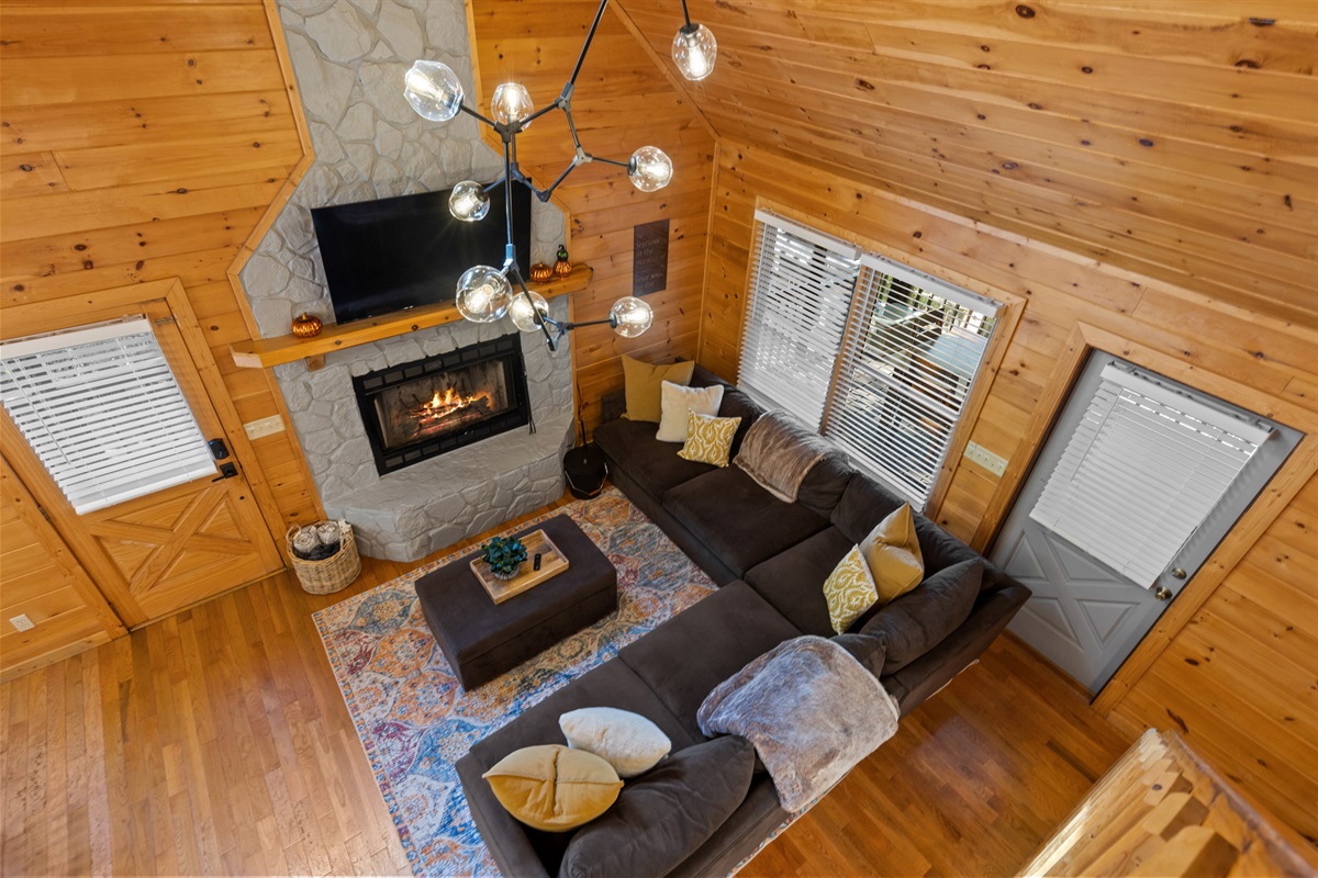 Cozy corners, soft tones, and a mountain home that hugs you back.