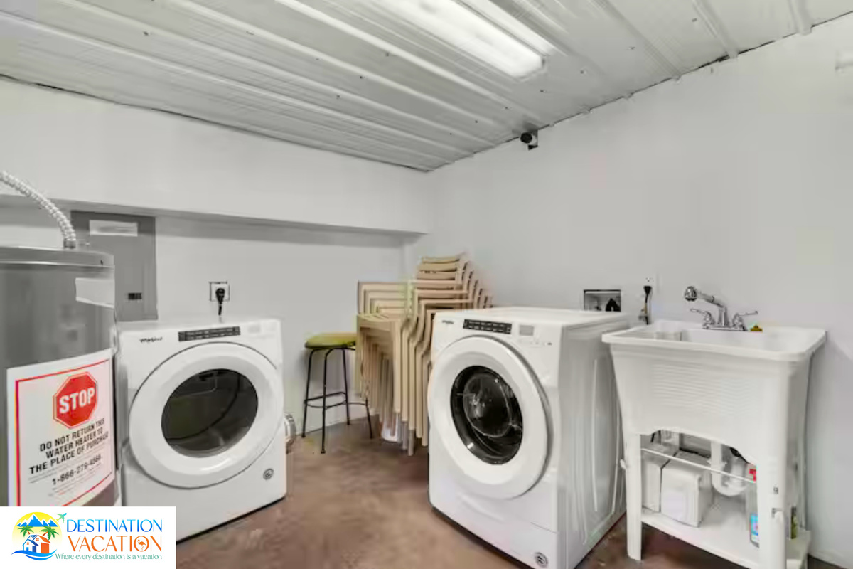 Dedicated laundry makes longer beach stays easy and convenient.