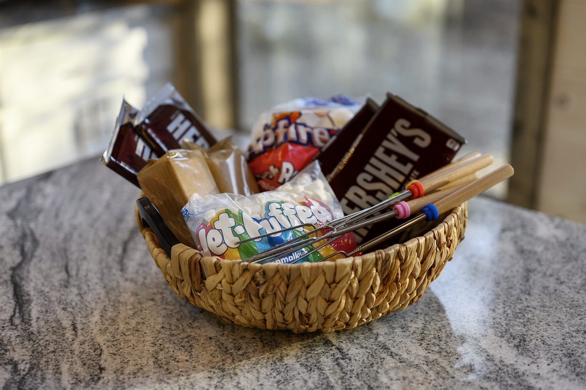 Sweet moments await, Gather around the firepit for classic s’mores and cozy memories under the stars.