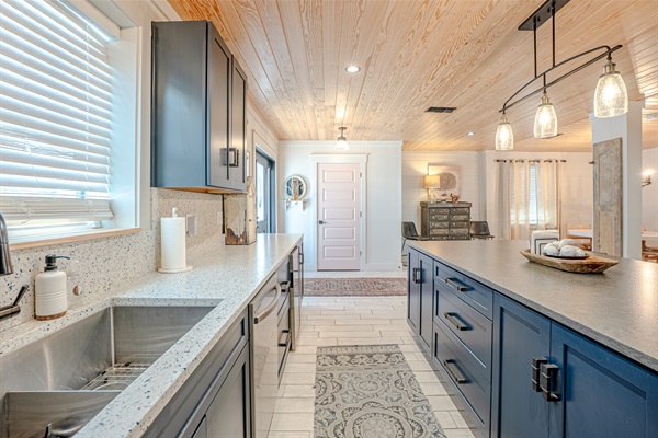 Upgraded, modern kitchen