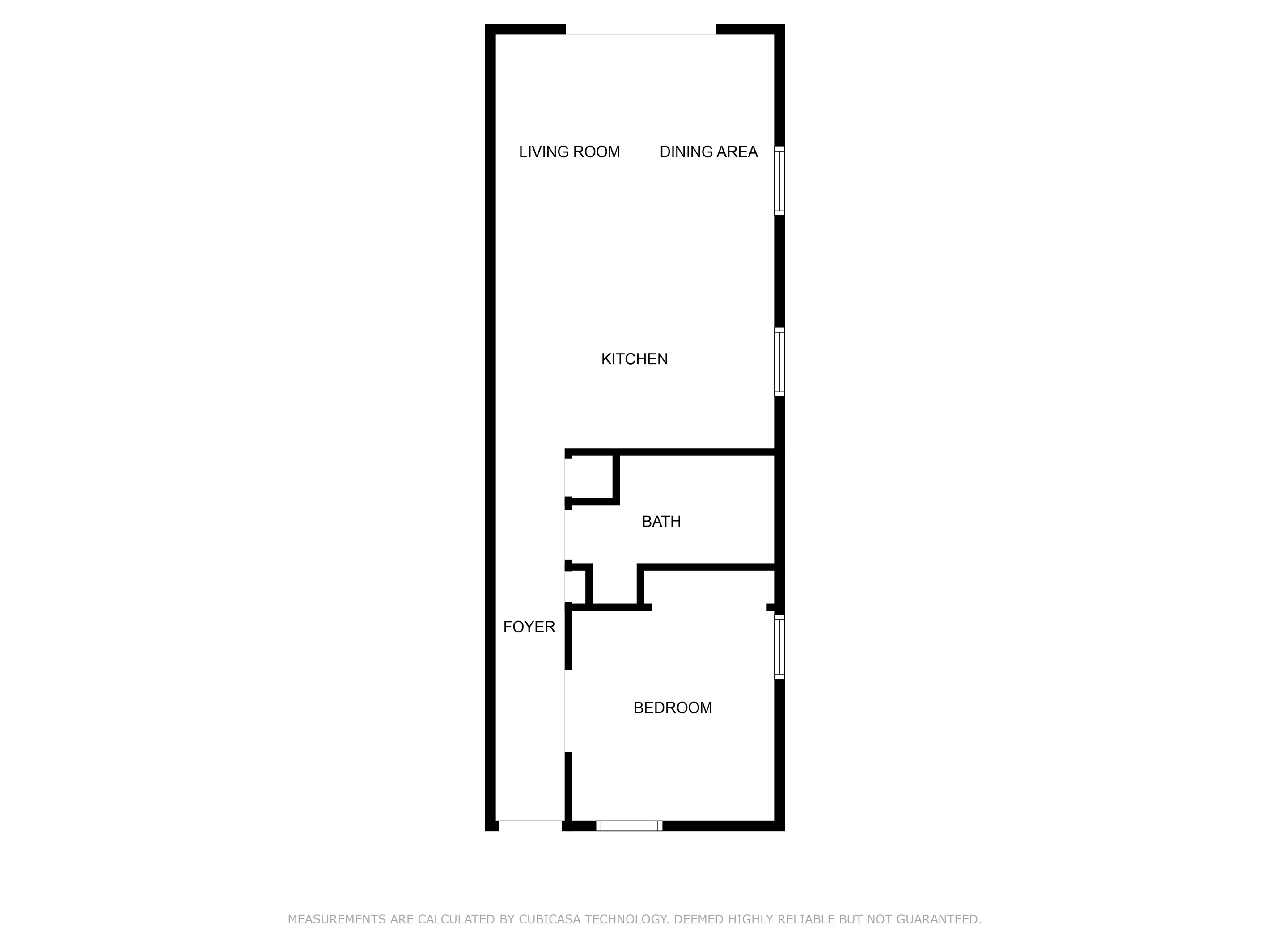 Floor Plan of Unit 103