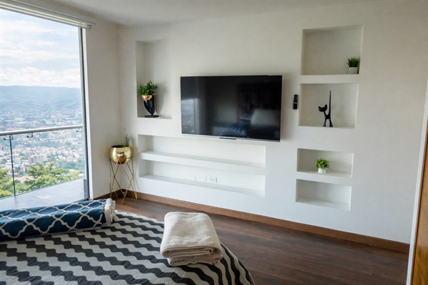 Room #2 - TV, private bathroom, city view + balcony