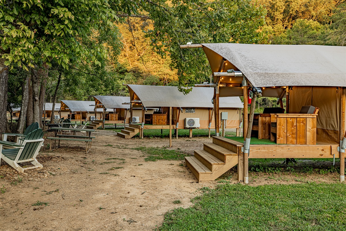 A peek at your neighbors. Our layout offers privacy yet keeps you connected to the community, all while being surrounded by abundant green space.