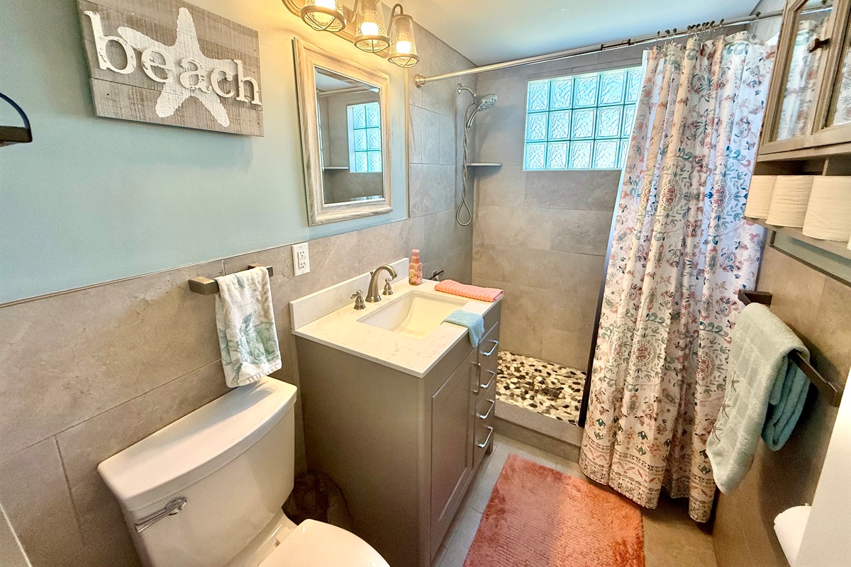 Remodeled Bath with Shower