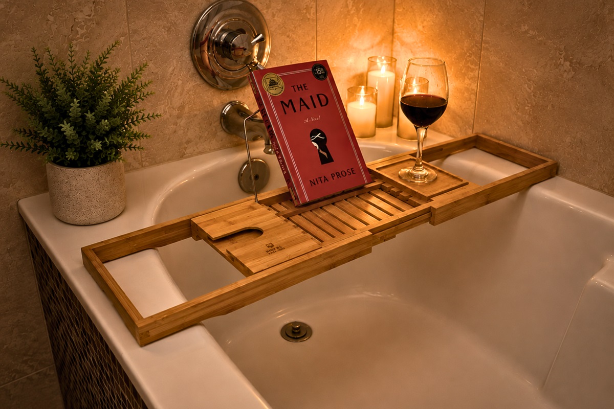Enjoy a relaxing bath.