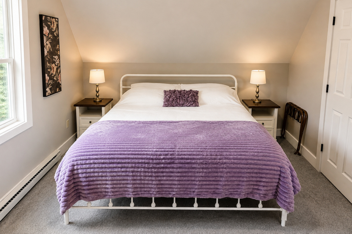 King bedroom with private bathroom