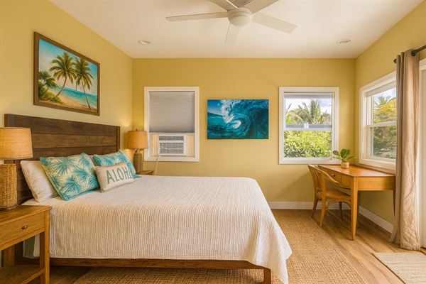King Bed | Representative Interior. Finishes & Decor Vary By Unit