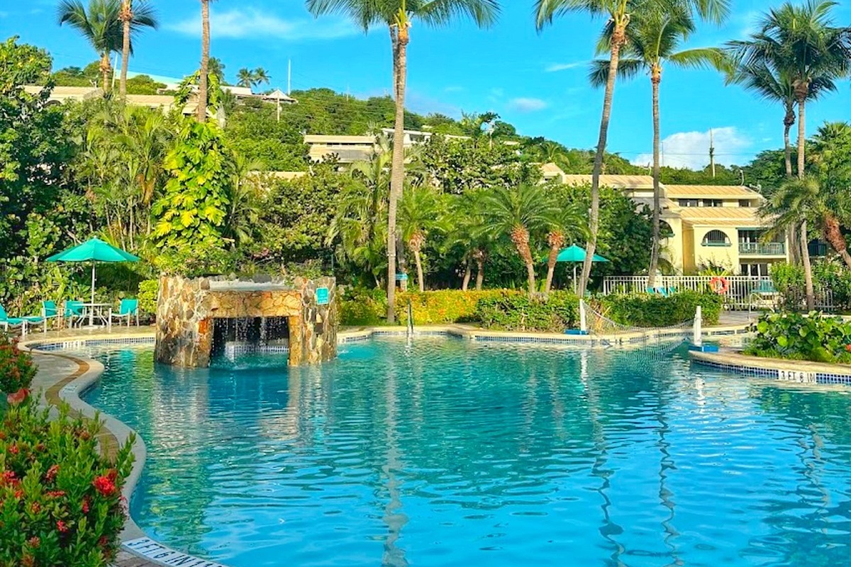 Relax by the pool before heading out for a day of island adventures.