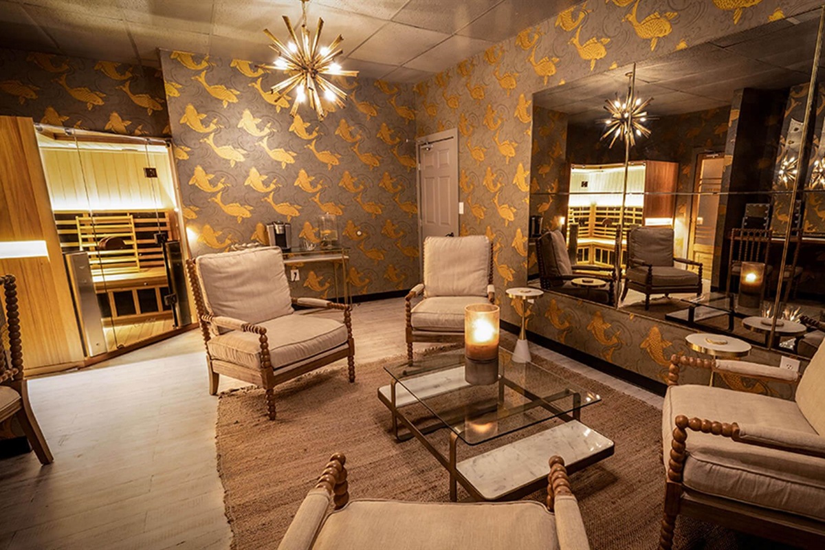 Stay steps from a luxury spa in Laurel  owned by your hosts. (services booked separately). 