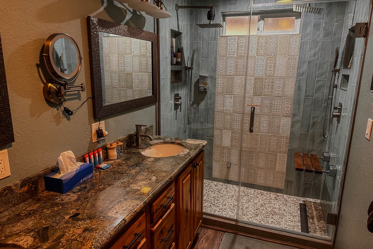 Master Bath with Steam Shower