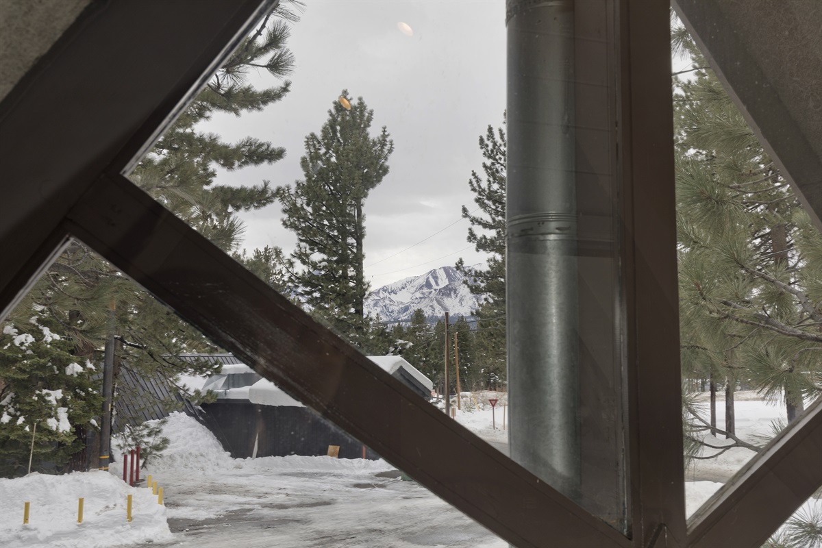 View of the mountain from the upper level