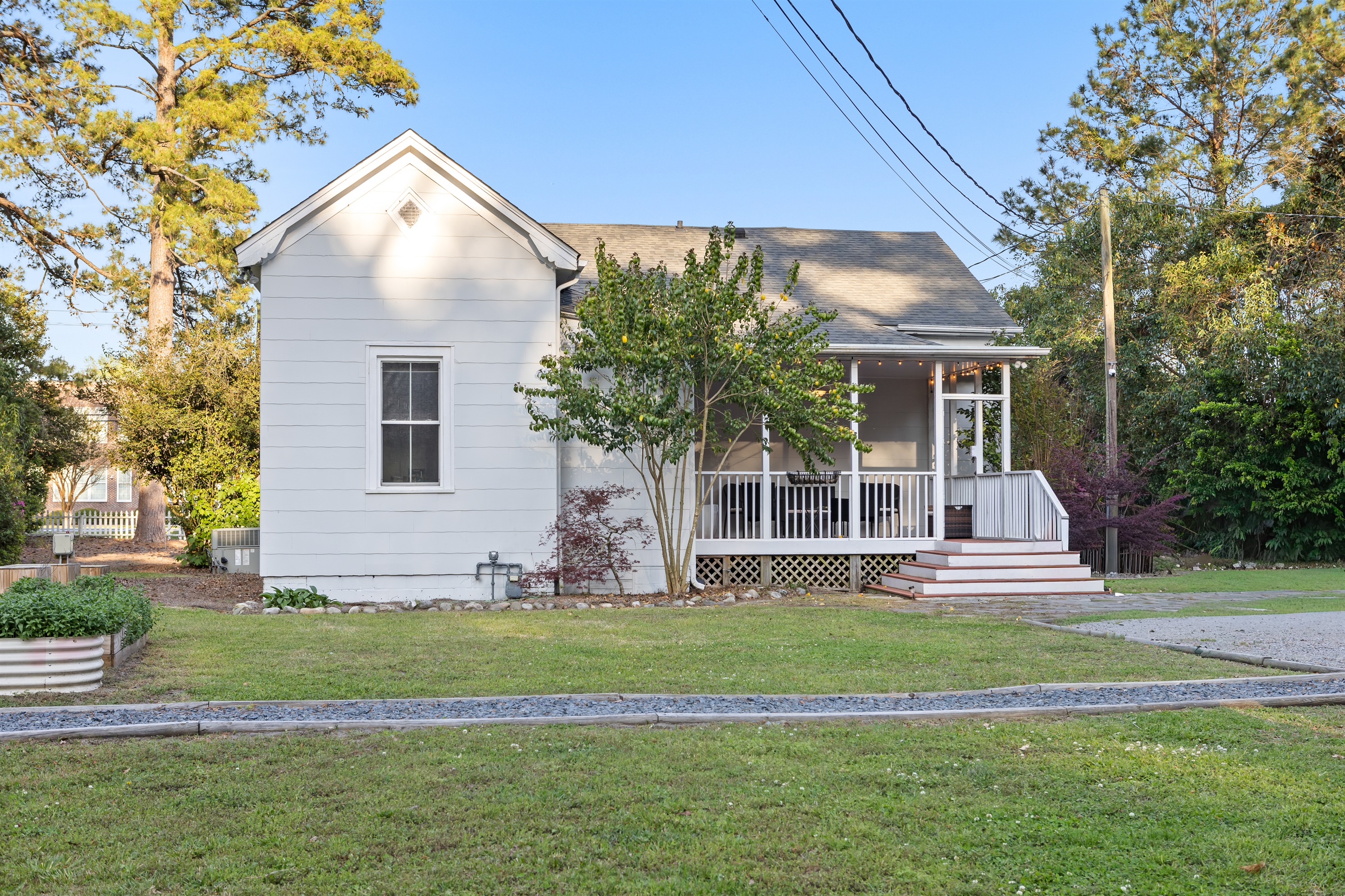 The back patio and main entrance
