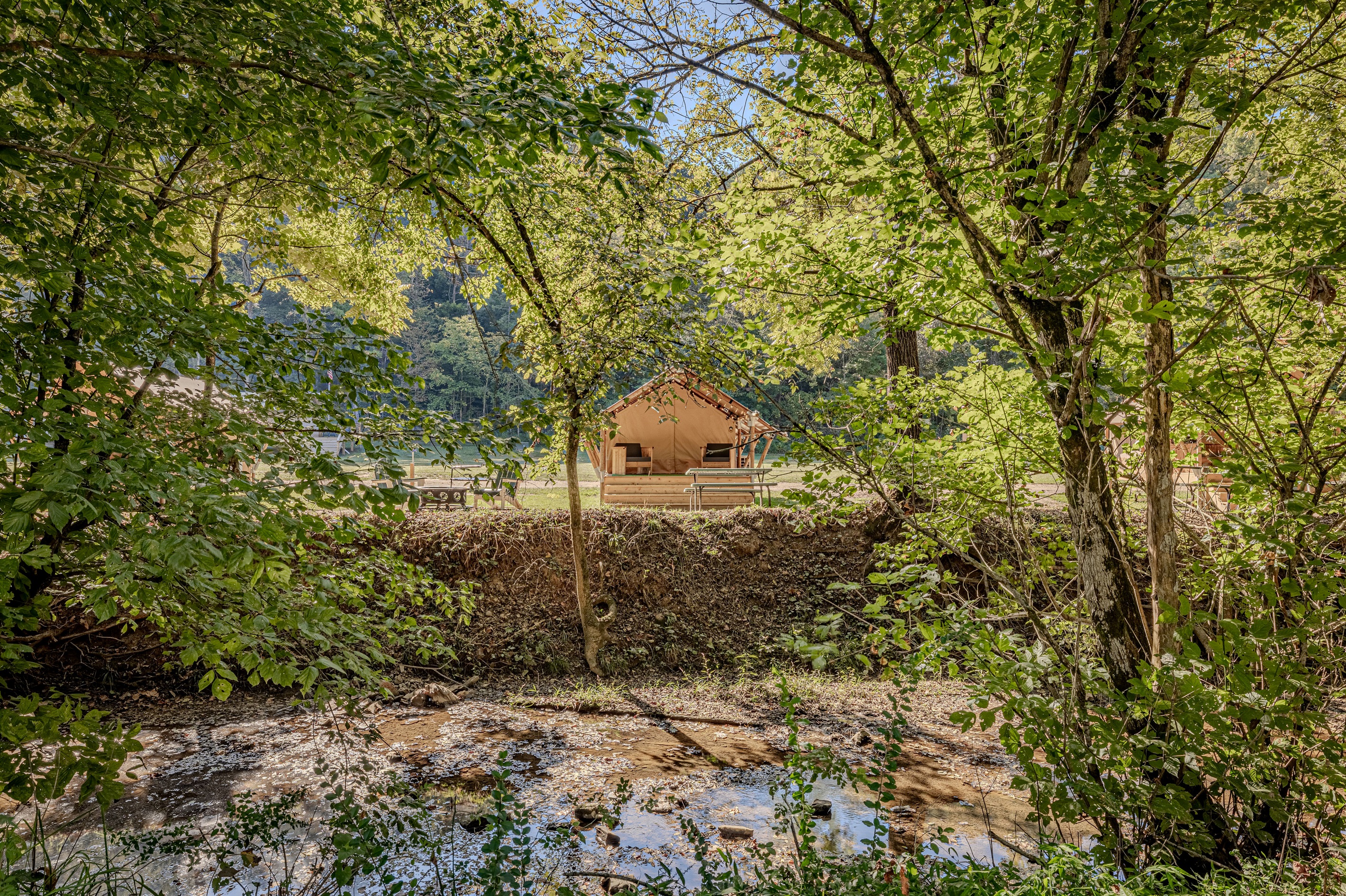 Room to breathe and roam. Our site is spread out to give you a true sense of seclusion and privacy, surrounded by the natural beauty of the Smokies.