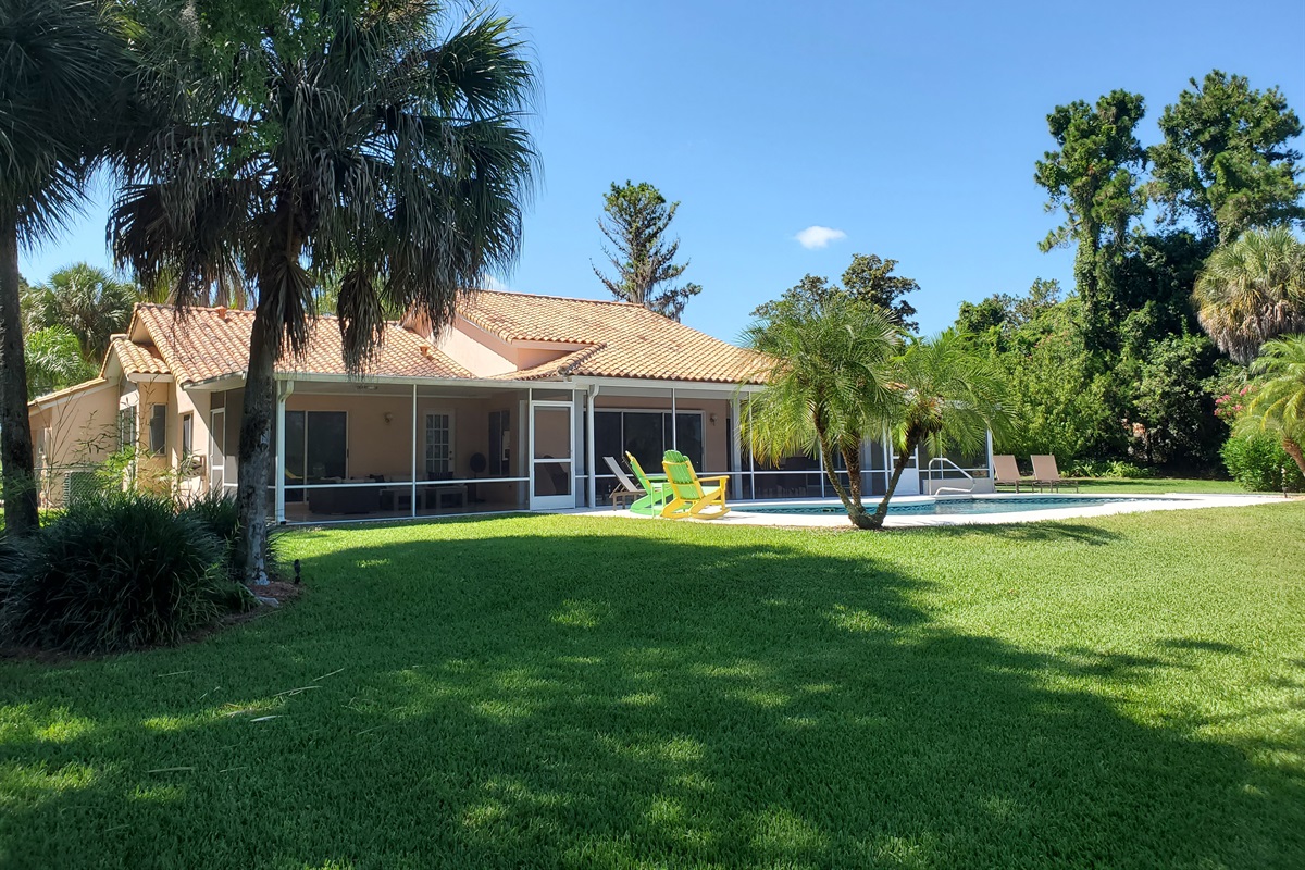 View of back from corner of property