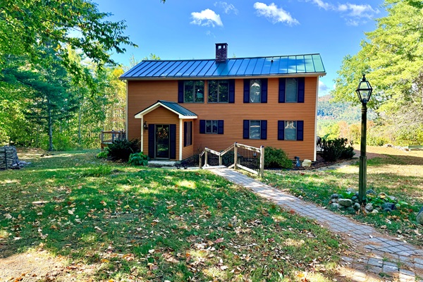 Merriman Forest House front during autumn