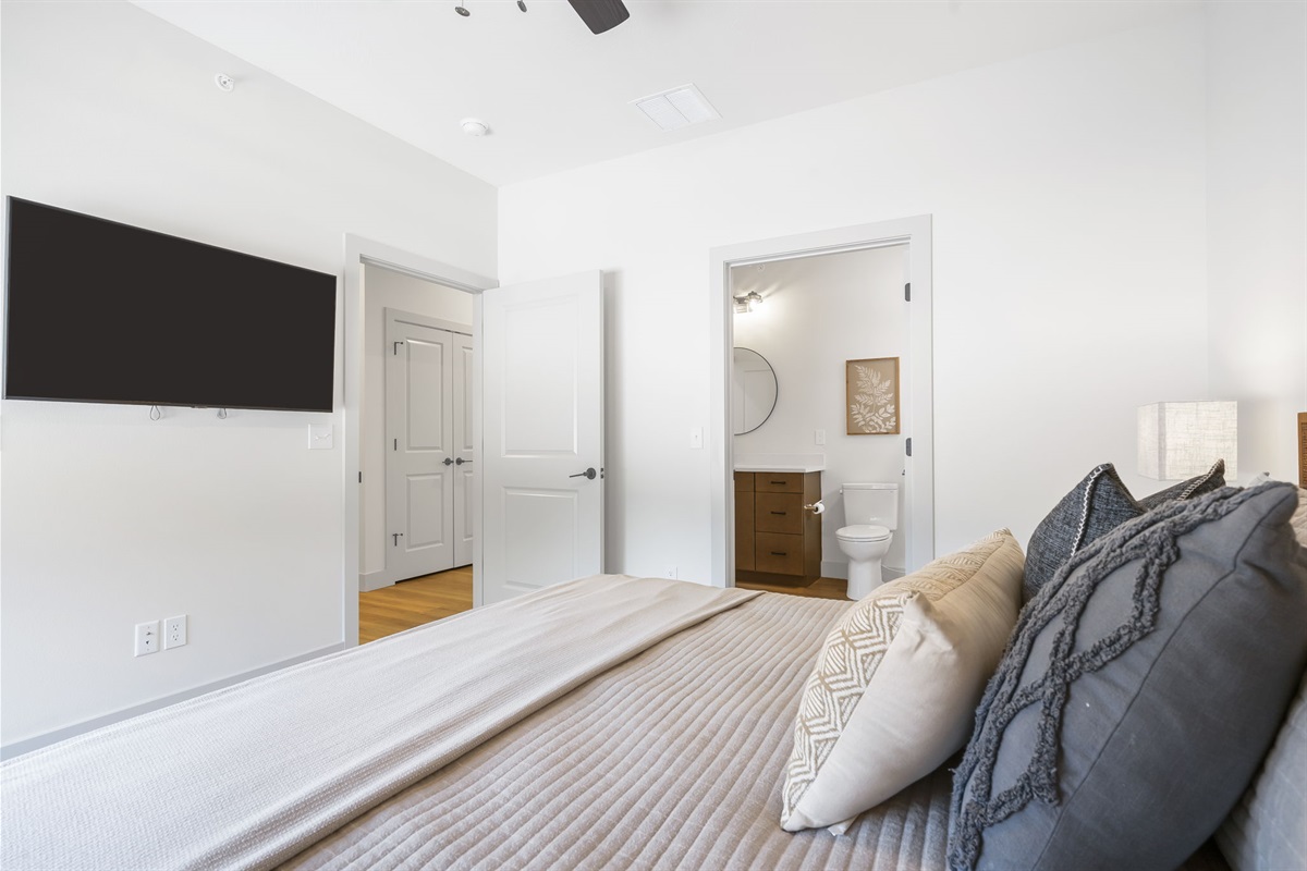 Main level King bedroom #2 w/ ensuite bath