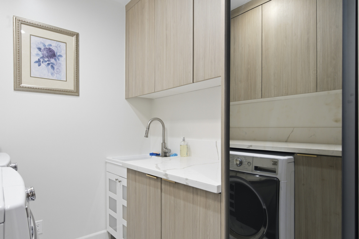 Enjoy the convenience of having a laundry room right at home.