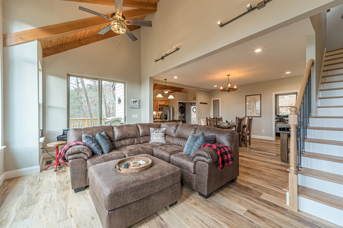 Beautiful Open Family Room