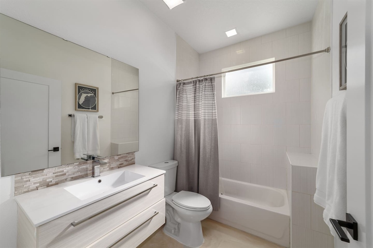 2nd Bathroom in Second Primary Suite.  Attached and Private to King Room Suite