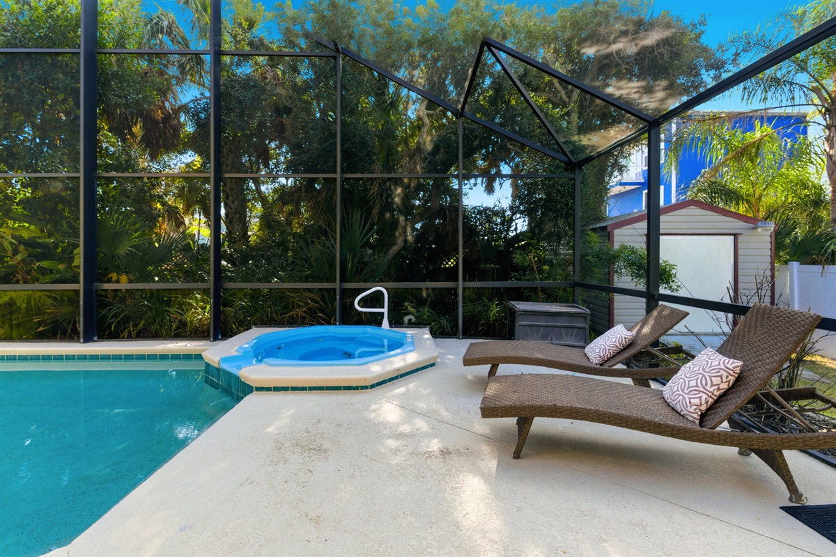 Tree lined for privacy