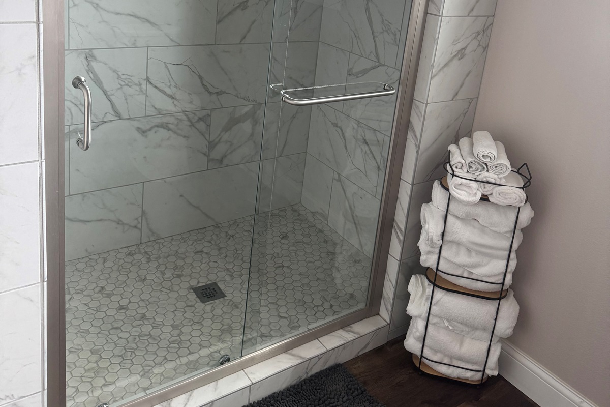 Upstairs shower