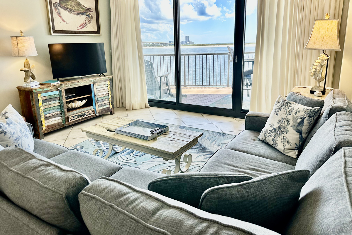Comfortable seating and a queen sofa sleeper! 