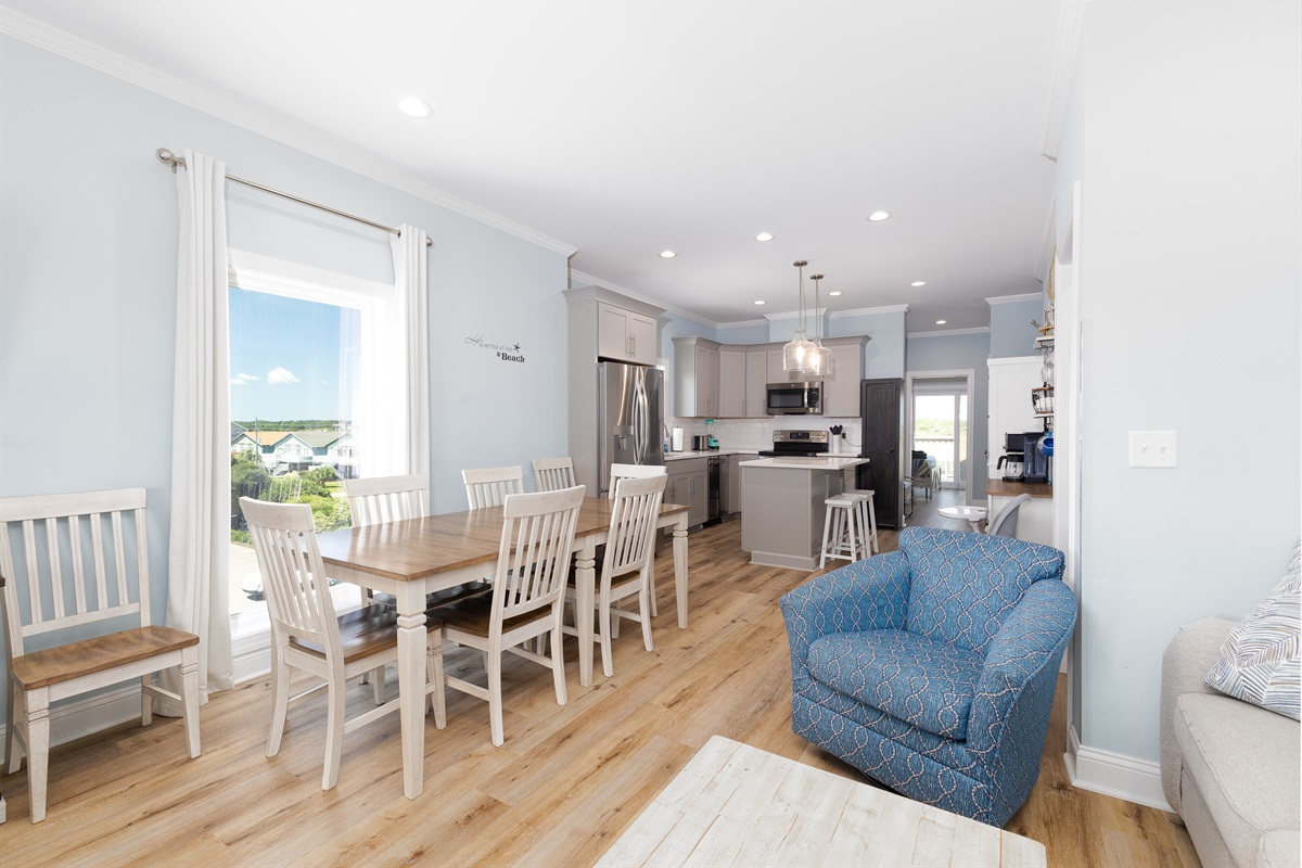 Dining area full of natural light!