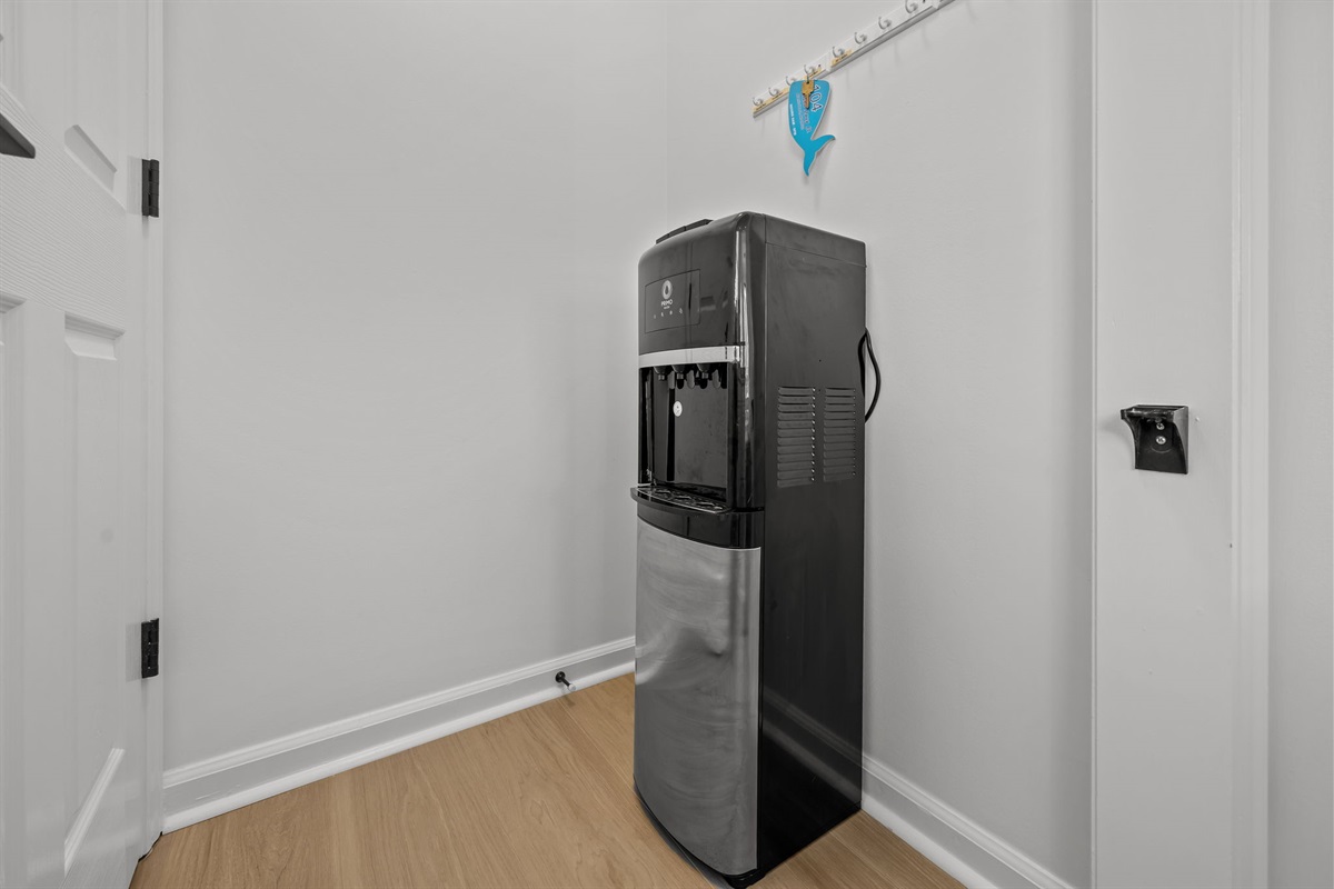 Water station available for easy access to cold and hot water during your stay