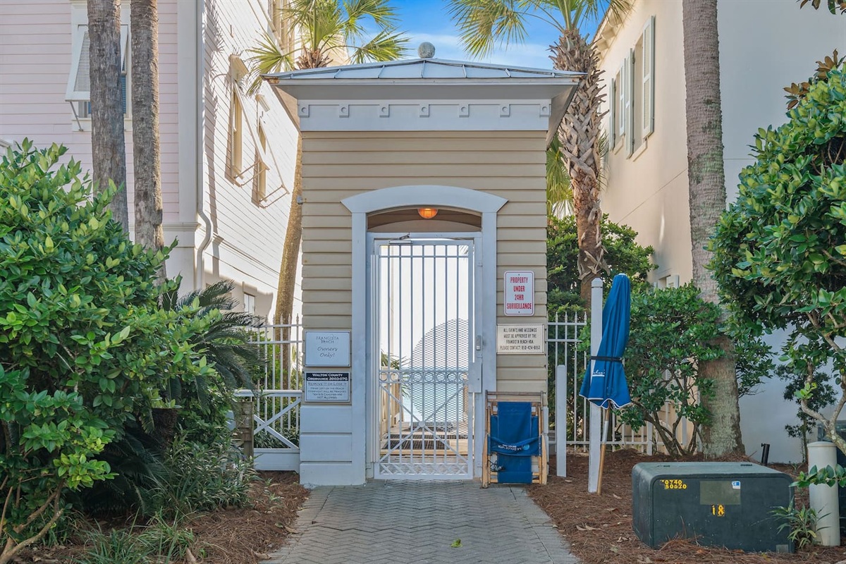 Frangista Private Beach Access