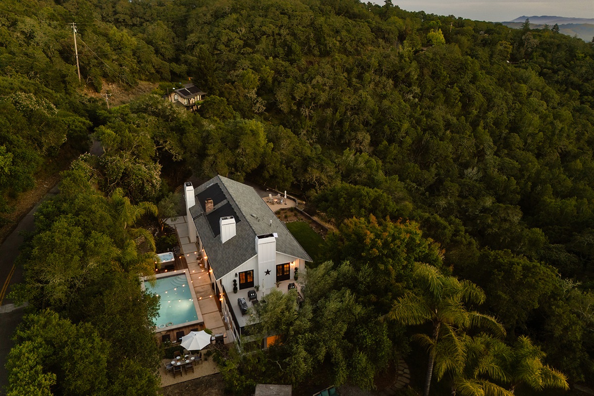 Aerial View of the Home