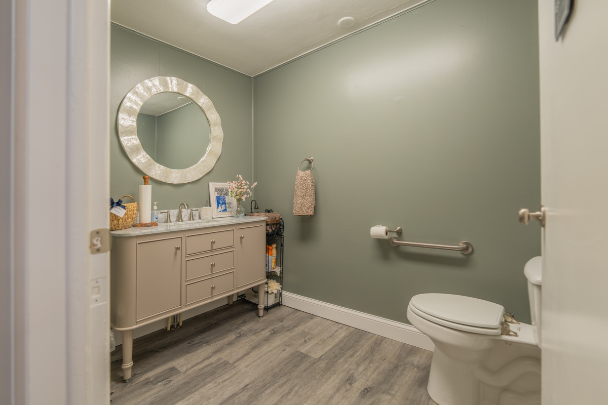 Convenient Shared Half Bath
