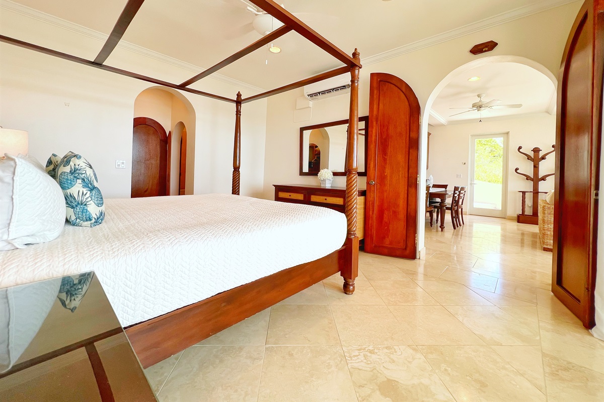 Sixth bedroom in the villa that is attached to a full apartment.