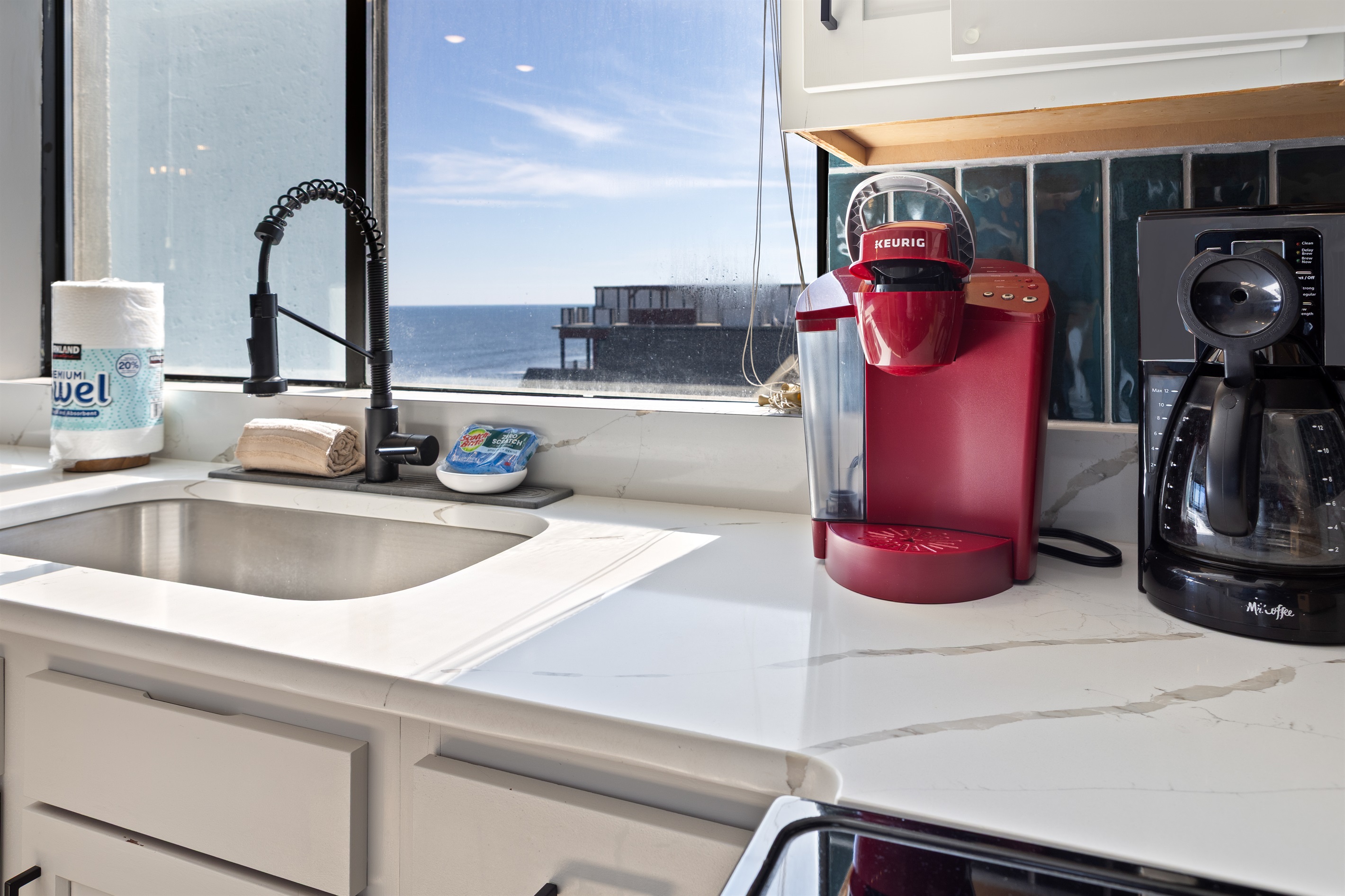 Coffee provided (12 cup coffee pot and Keurig)