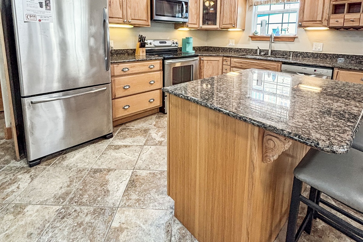 Tons of space to cook up your catch!