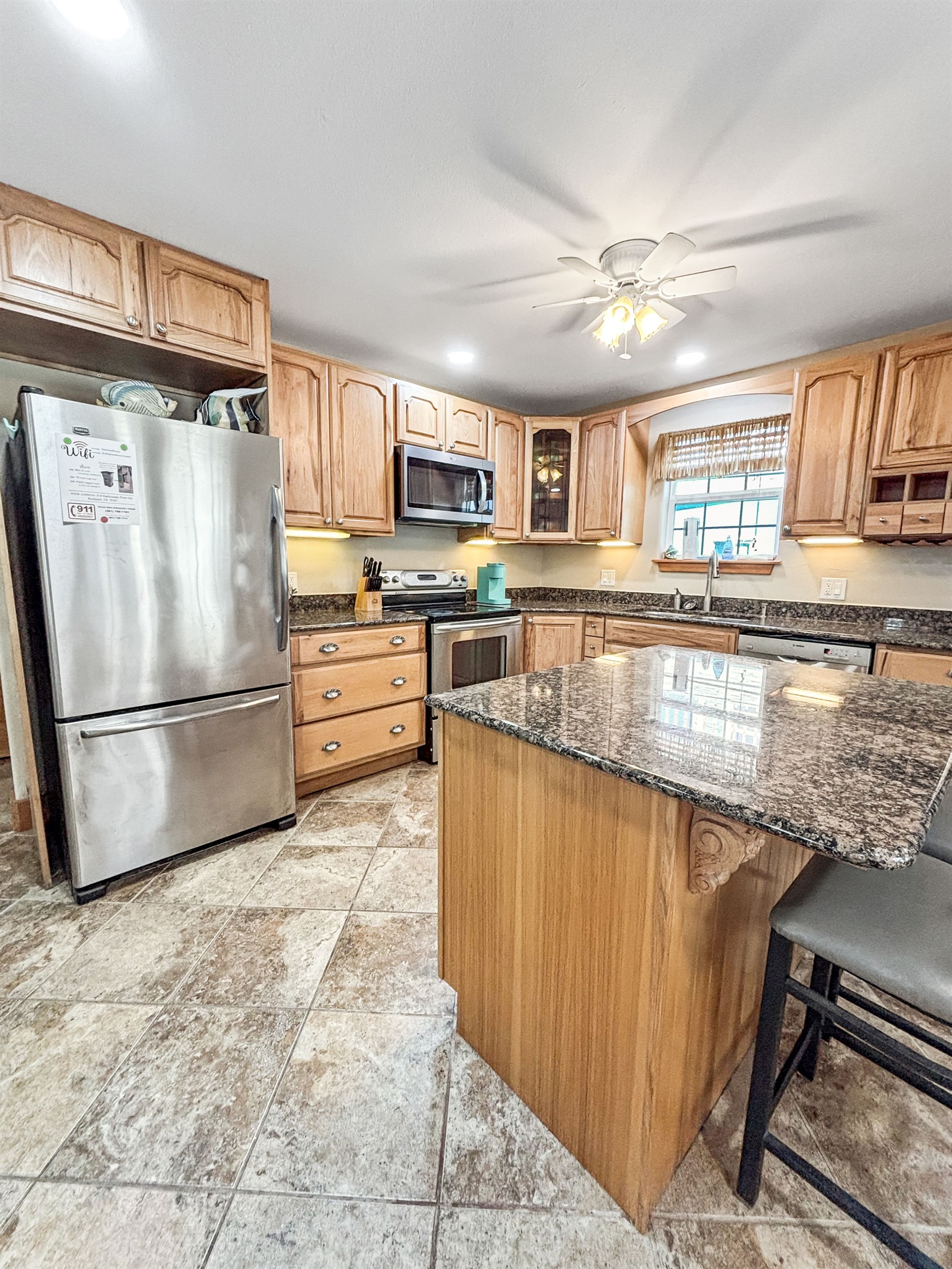 Tons of space to cook up your catch!