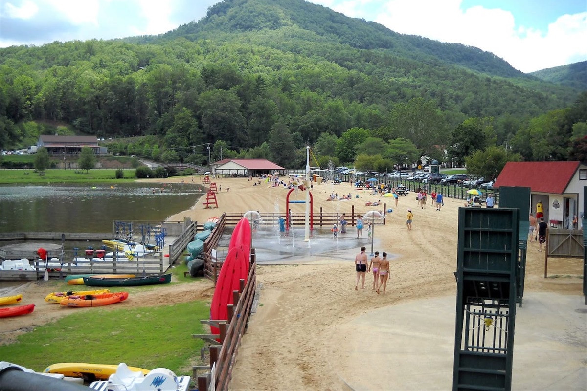 Lake Lure Beach and water park- minutes away.