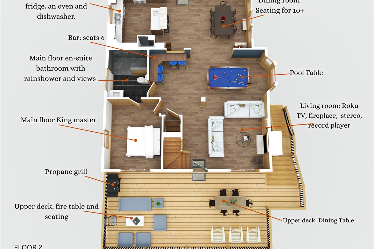 Main level & upper deck