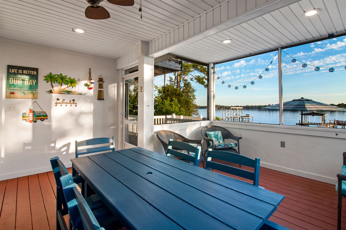 Screened in patio