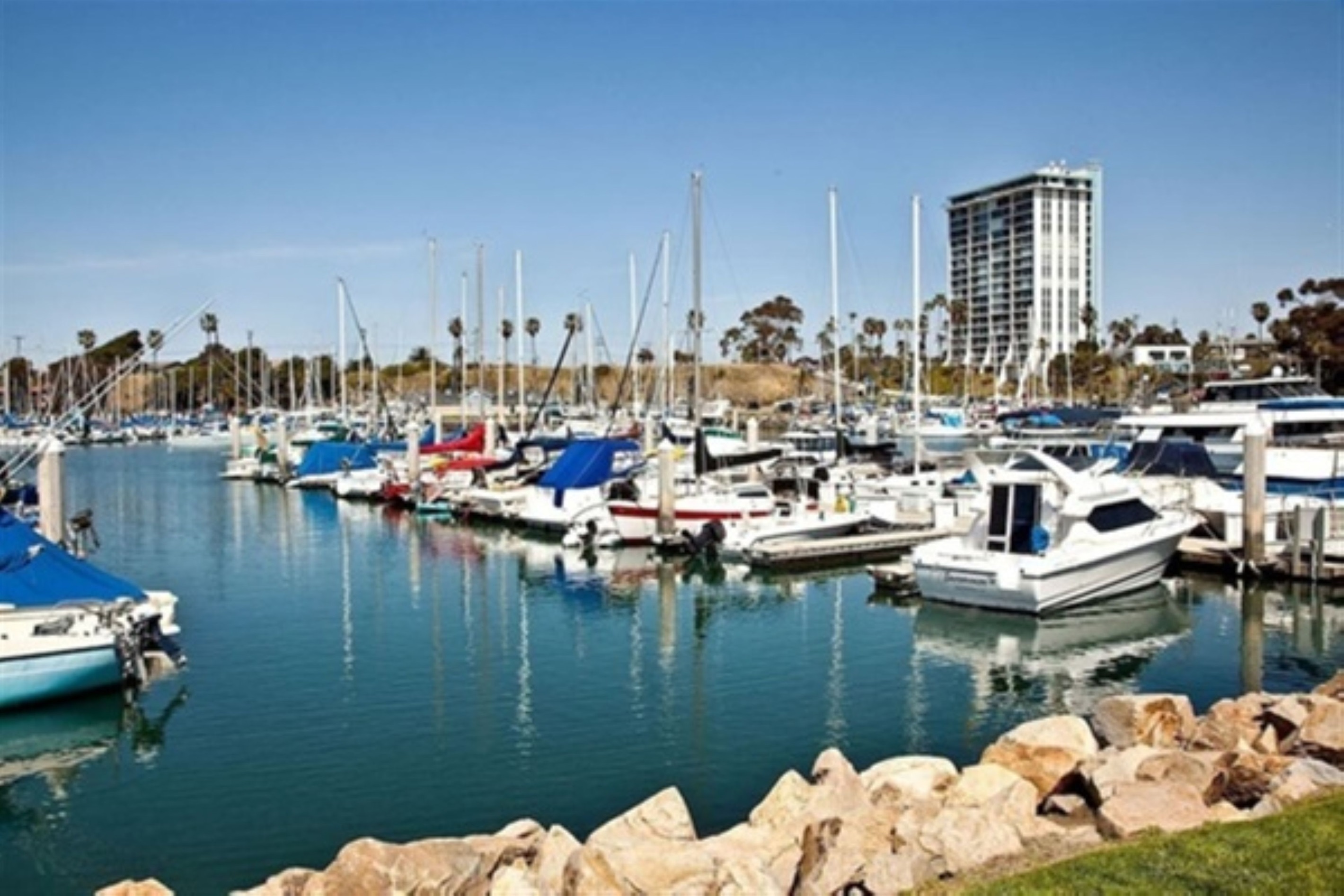 Walk to Oceanside Harbor for stand-up paddleboarding or deep-sea fishing