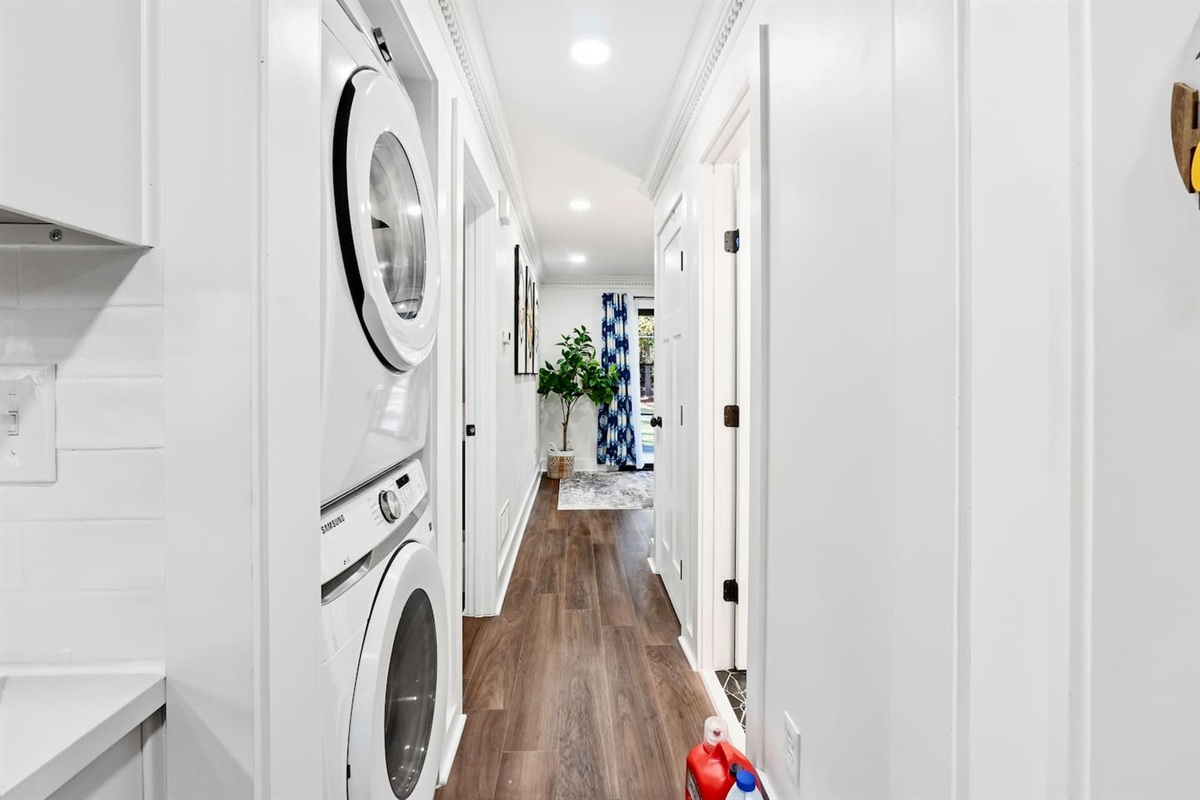 First floor laundry area.