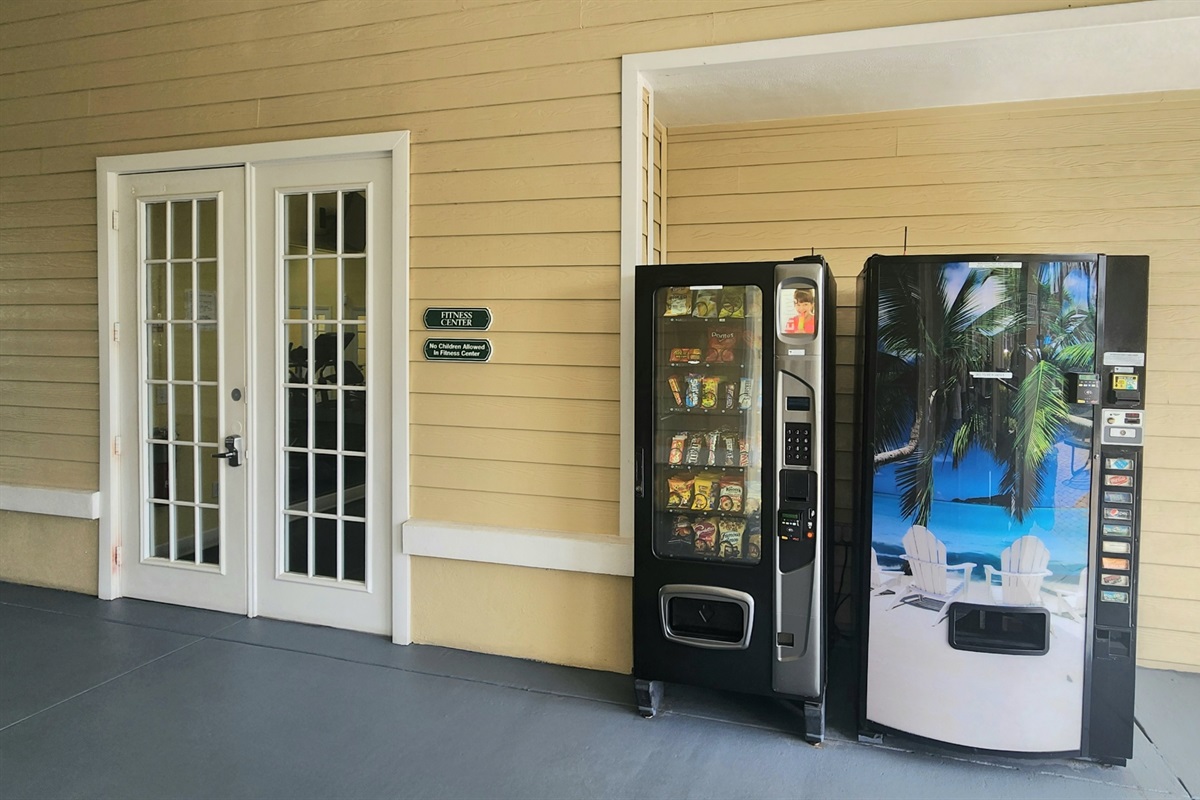 FITNESS Center Entrance and Vending Machines