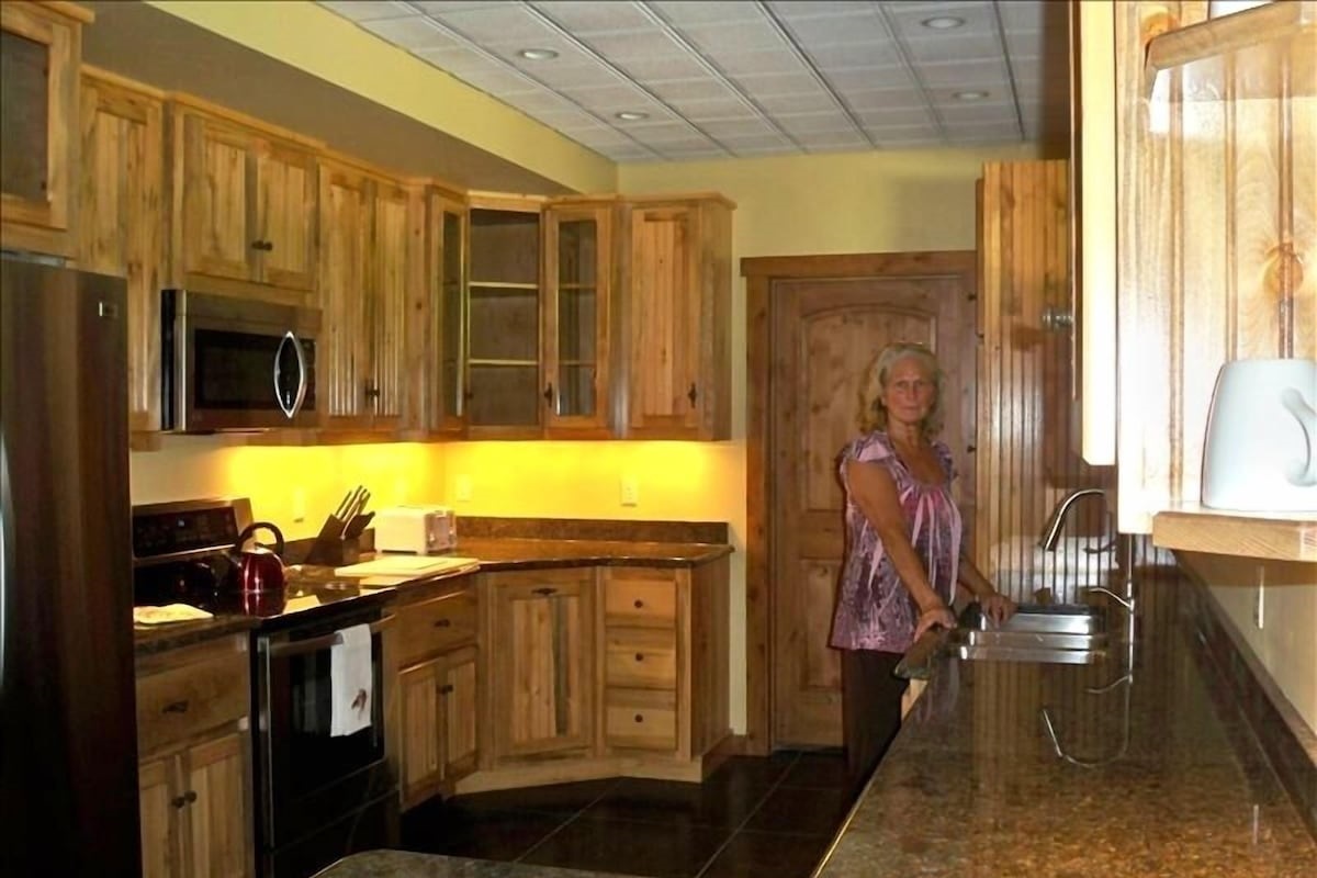 Two kitchens makes a great rental for two families 