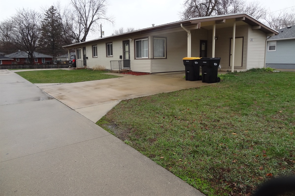 Unit is part of a side by side duplex