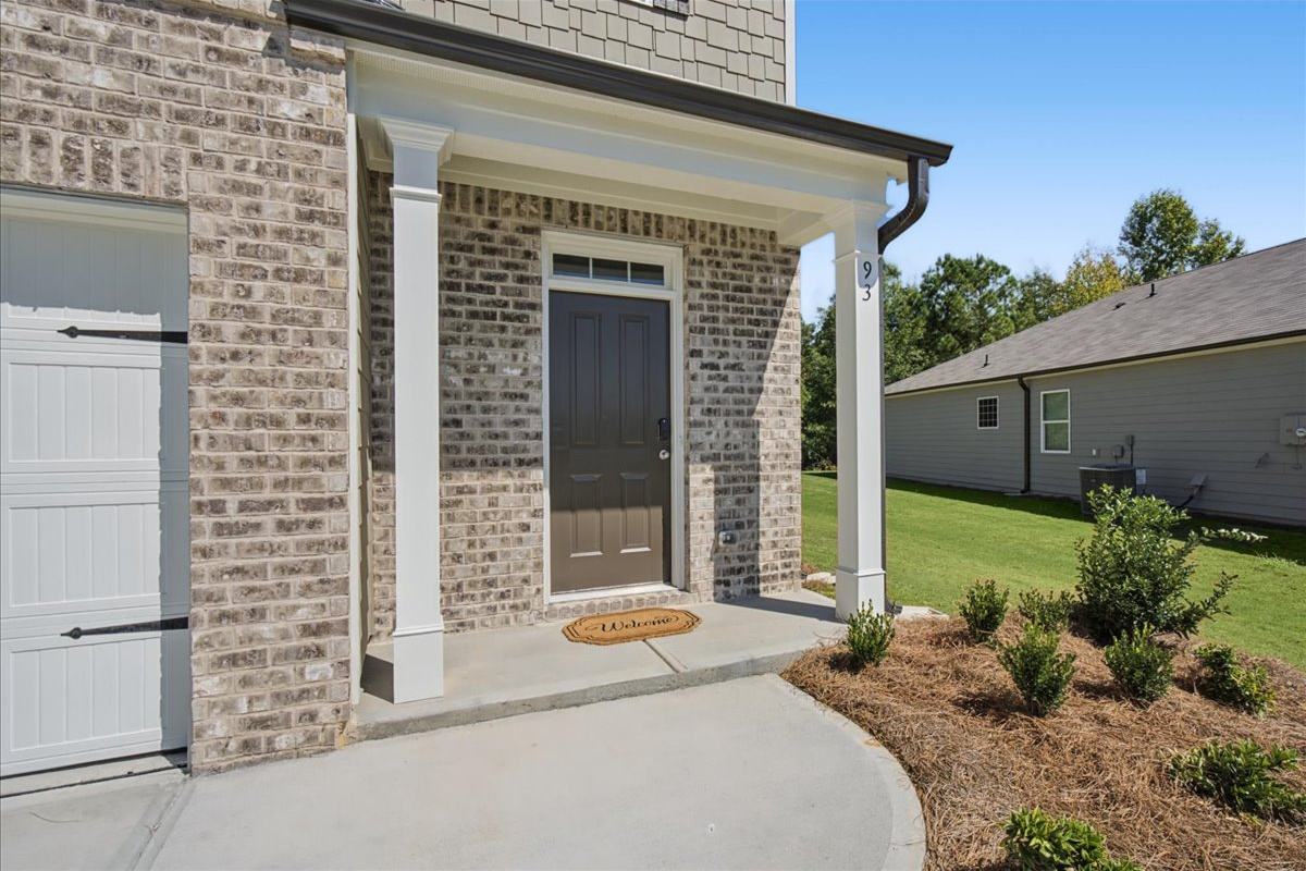 Charming brick porch to welcome you home