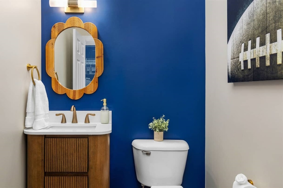 Half bath on the 2nd floor