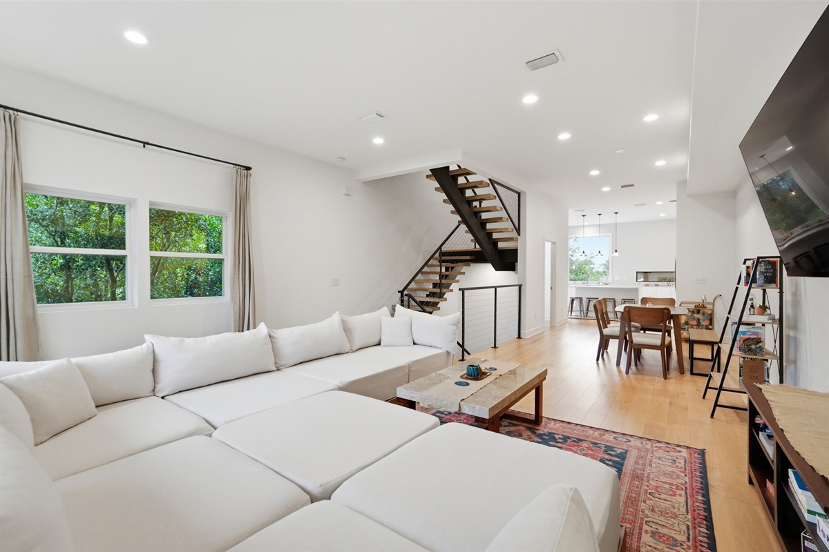 Enjoy the views on the second floor