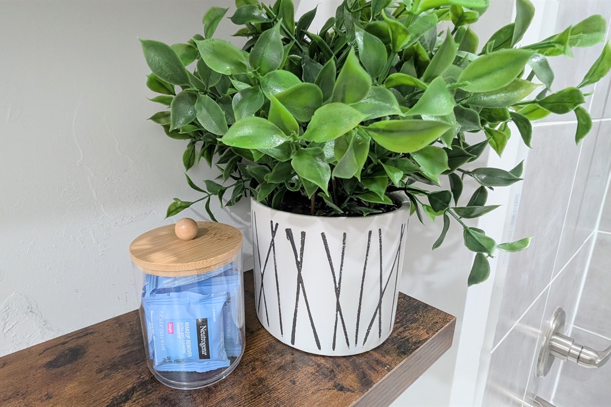 Makeup wipes are provided