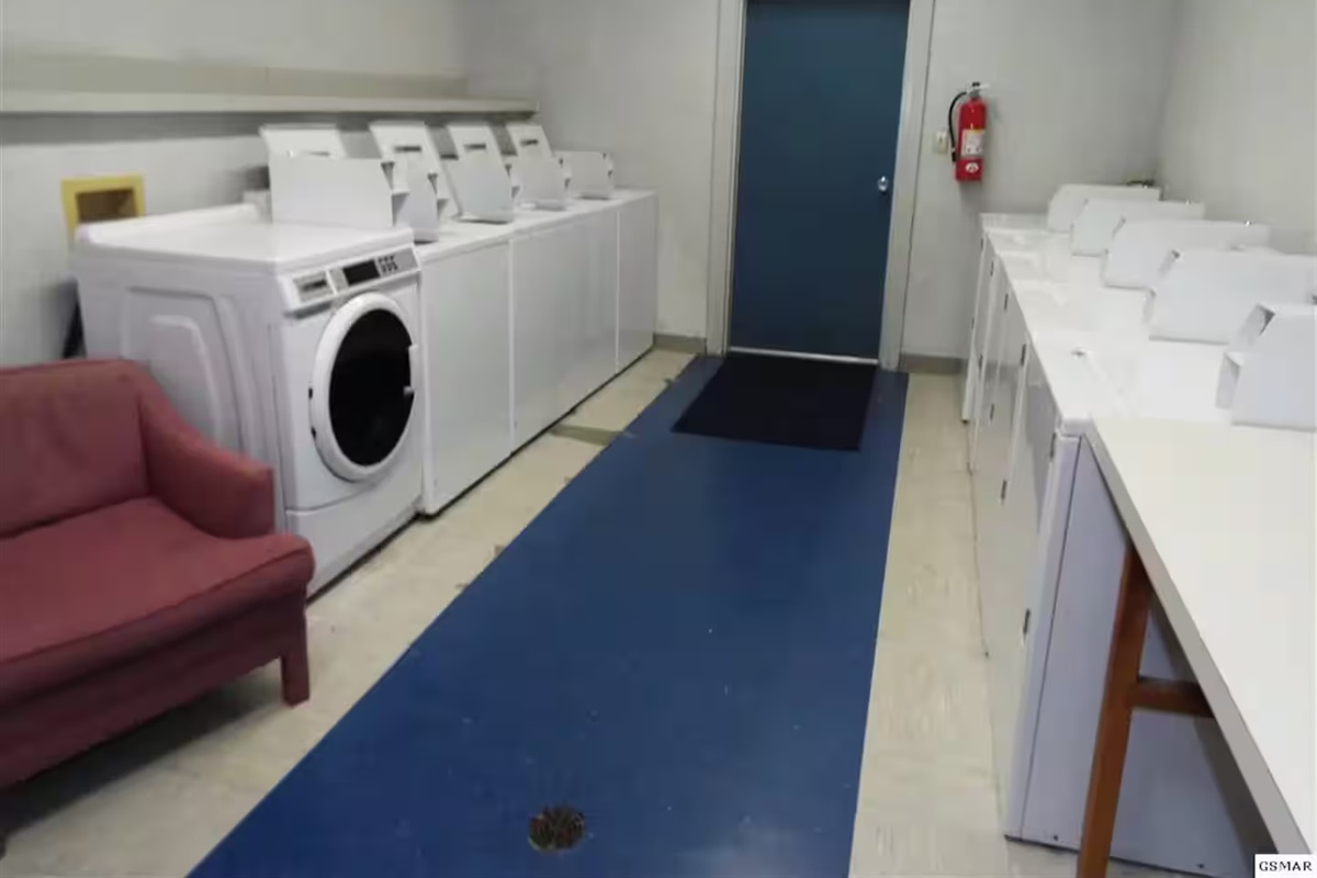 Coin operated laundry at clubhouse